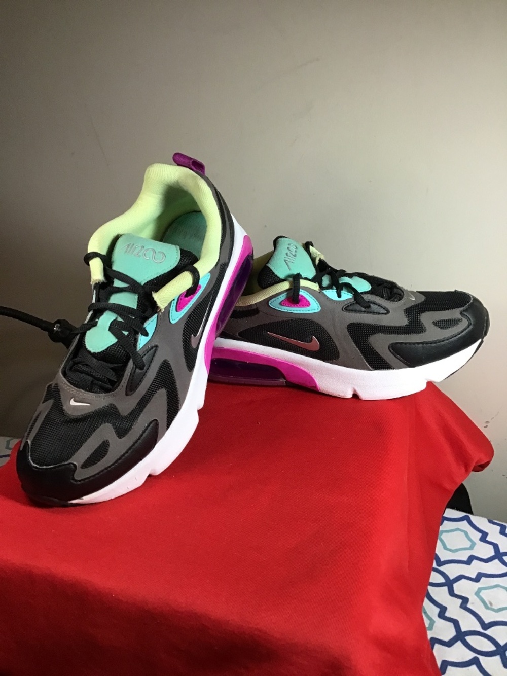 🔥❤️Nike Air Max 200 Thunder Gray Aurora, kids sneakers 7Y, see photos 🔥❤️